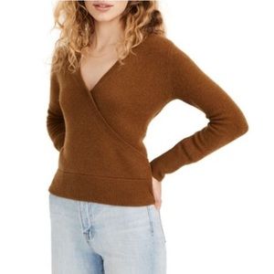Madewell Faux Wrap Wool/Alpaca Blend Sweater Size XS